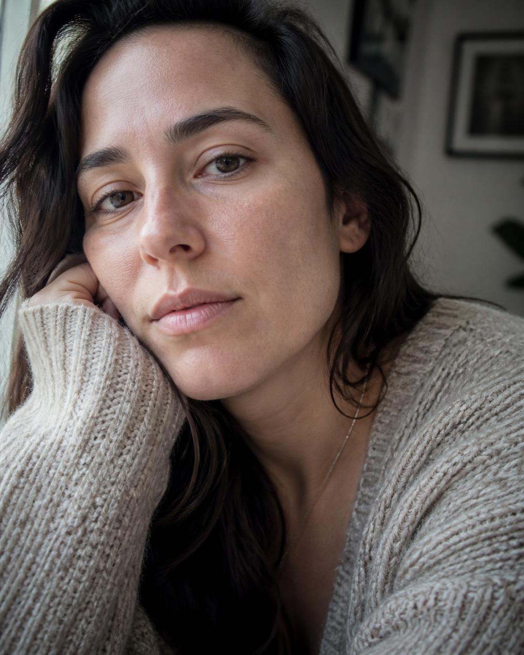 AI Twin sample portrait — Window light · Intimate portrait